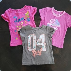 Girls Carters/Childrens Place t-shirts, size 4/4t